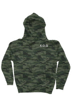 Load image into Gallery viewer, K.O.G Crew Heavyweight Hoodie (Forest Camo)