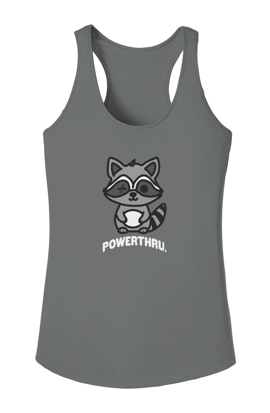 POWERTHRU. Raccoon Woman Tank