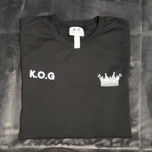 Load image into Gallery viewer, K.O.G Crown Black T-Shirt (Fitted)
